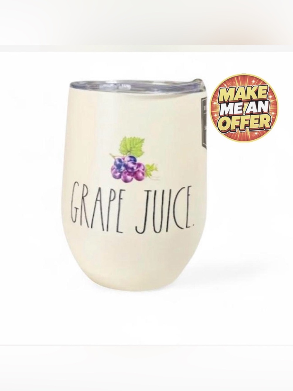 NEW Rae Dunn GRAPE JUICE “Wine” Stainless Steel Tumbler - 12oz